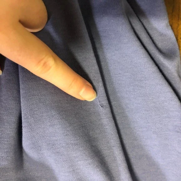 Blair Womens Cat and Yarn Embroidered Shirt Dress Size M Blue Grandmacore Whimsy - Picture 10 of 11